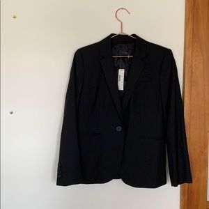JCrew Super 120s Petite Black Blazer